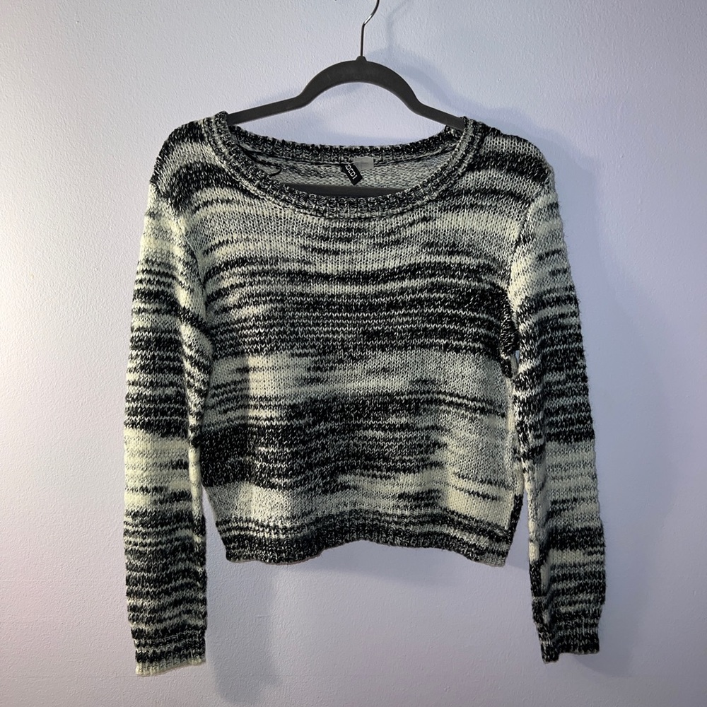 Black and white sweater